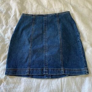Dark wash skirt